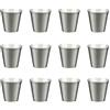TOYANDONA 12 bicchieri da liquore in acciaio inox, portatili, in acciaio inox, per whisky (30 ml)