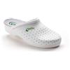Saniflex Ciabatta Uomo Pelle Sanitaria, BIANCO