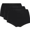 Playtex Cherish Pacco da 3 Slip Maxi, NERO