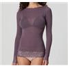 Jadea Sottogiacca Cashmere Scollatura Barca Pizzo, NERO