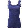 Egi Canotta spallina Pizzo Lana & Seta, BLU