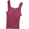 Egi Canotta spallina Pizzo Lana & Seta, ROSA ANTICO