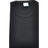 T-Shirt M/L girocollo Uomo Caldo Cotone, NERO