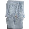 Basic Cotton Canotta Cotone Costine Spallina Pizzo, CIELO