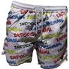 Emporio Armani Costume Bermuda Scritte, GRIGIO