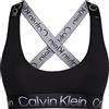 Calvin Klein Peformance Calvin Klein Support Sports Bra Black Logo