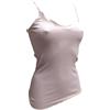Basic Cotton Top Plissè Cotone Costine Spalla Stretta, ROSA
