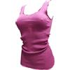 EGI Canotta Donna Spalla Larga Lana/Seta, ROSA
