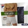 Fila 40162 Bi-Pack Boxer Elasticizzati, NERO