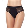 Janira Slip Cotone Pizzo Milano Belle, NERO