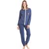 HAPPY PEOPLE LOVE By Happy People Pigiama Donna Bottoni Blu