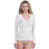 Egi Maglia Manica Lunga Lana & Seta, BIANCO
