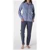 Lovable Tuta Pile, Donna, Zip, AZZURRO POLVERE