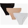 TOMMY HILFIGER Tommy Hilfigher 3 Pack Brasiliano Cotone, BIANCO/NERO/NUDO