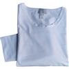 Basic Cotton T-Shirt Manica Lunga Girocollo, BIANCO