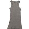 BASIC COTTON Egi Basic Cotton Top Cotone Plissè Scollo Halter, GRIGIO