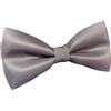 Gianluca Fashion Papillon Tinta Unita, GRIGIO