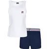Fila Completo Pigiama Donna, BIANCO