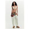 Desigual, pareo all'uncinetto con fiori, Viscosa, U