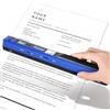 Youool Scanner portatile A4, scanner di immagini USB, scanner portatile a colori, 900 dpi, scanners per documenti A4, in formato JPG/PDF (scanners blu + scheda 16GTF)