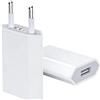 Dongcill 2 Pezzo Alimentatore USB, Adattatore Universale 5V 1A, Caricabatterie Compatibile con Cellulari, Android, Smartwatch, Cuffie, Orologi Intelligenti, Fotocamere, Tablet, Bianco