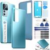RongZy Copribatteria Posteriore Ricambio per Xiaomi 12T PRO Coperchio Batteria per Redmi K50 Ultra Parte di Ricambio della Alloggiamento Coperchio Batteria con Strumento(Blu)