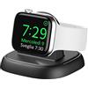 LVFAN Caricatore Wireless Per Apple Watch, Caricabatterie Stand Rapida Magnetico Portatile Per Apple iWatch Series 8 7 6 5 4 3 2 SE Ultra, 45mm/44mm/42mm/41mm/40mm/38mm (Nero)