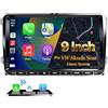 URVOLAX DAB+ Autoradio Bluetooth per VW Skoda Seat: 9 Pollici Schermo per Auto con Apple CarPlay Android Auto Wireless - Linux Autoradio 2 DIN per Golf 5 6 T5 Polo 6r Caddy Touran Passat Tiguan Fabia