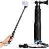 VINATO 19-49 cm Bastone Selfie per GoPro, Selfie Stick Monopiede Fotografico Allungabile, Asta Telescopica per Action Cam, per GoPro Hero 12/11/10/9/8/7/6 AKASO DJI OSMO 3 Insta360 X3 Action Cameras