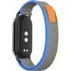 ZoRoll Cinturino Compatibile con Xiaomi Smart Band 10/Band 9/Band 8, Elastico Nylon Cinghie di Ricambio Compatibile con Xiaomi Mi Band10/Band9/Band8 - Blu & Grigio