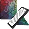 kwmobile Custodia protettiva in ecopelle per e-reader Amazon Kindle Oasis 10. Generation - Custodia a libro per e-reader in fucsia/blu/verde - Gioco di Colore
