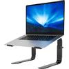BONTEC Supporto PC Portatile Regolabile in Altezza, Supporto PC Compatibile Laptop Da 10-17 Pollici, Rialzo PC Portatile Per Computer/MacBook/Notebook, Laptop Stand Fino a 8kg, Nero