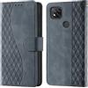 CaseGla Cover per Xiaomi Redmi 9C PU Pelle Custodia Flip Gris