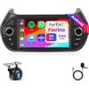 Hodozzy 2G+64GB Android Autoradio per FIAT Fiorino/Qubo/Citroen Nemo/Peugeot Bipper con Carplay Android Auto, Hodozzy Stereo Auto 7 Pollici Touchscreen GPS Wifi Bluetooth Radio FM/RDS Canbus con Telecamera