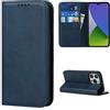 Cavor Cover Compatibile con iPhone 14 PRO Max,Flip Portafoglio Custodia in Pelle,[3 Porta Carte][Magnetica][Supporto Stand],Cover Libro Custodia Compatibile con iPhone 14 PRO Max - Blu