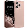 kwmobile Custodia Compatibile con Honor 400 Lite Cover - Protezione Back Case Morbida - Silicone TPU Effetto Metallizzato Oro Rosa Metallizzato
