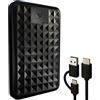 ModusTech Hard Disk Esterno - Portatile USB 3.0/Type-C ad Alta Velocità - Compatibile con Windows Mac Laptop PC Desktop PS4/5 Xbox (1, TB)