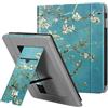FINTIE Custodia per Kobo Libra H2O 2019 - Stand Cover Protettiva Case con Card Slot e Hand Strap, Funzione Auto Sveglia/Sonno, Blossom