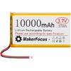 YELUFT 1 batteria ai polimeri di litio da 3,7 V 10000 mAh 1S LiPo con scheda di protezione, spina PH2.0 per Raspberry Pi UPS e altri