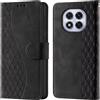 CaseGla Cover per Redmi Note 14 Pro 4G / 5G PU Pelle Custodia Flip Negro