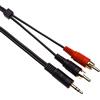 Keple RCA a AUX Stereo Cavo di Keple | 2x RCA Maschio Adattatore a AUX-IN 3.5mm Jack Audio Cavo un Computer Portatile, PC, Smartphone per Amplificatore, Amp, Sistema Hi-Fi | Gold Plated (3m/ 9.84ft)