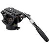 Cayer Testa fluida del treppiede video di con piastra a sgancio rapido, impugnatura telescopica e base graduata per fotocamere mirrorless, videocamere e reflex digitali, K6