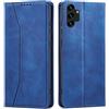 OKZone Cover per Samsung Galaxy A13 5G / A13 4G / M13 5G, Custodia Flip Pelle Portafoglio Magnetica Libro [Slot Schede], Silicone TPU Bumper Wallet Supporto Cover, Antiurto [Kickstand] (Blu)