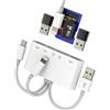 Kefiany Adattatore Lightning USB C USB a Lettore Schede Micro SD Cavo OTG 3.0 Rapida Ricarica per Apple iPhone15 per iPad Mac PC compatibile per Samsung Card Reader TF Memoria Chiavetta Adapter Camera Memory