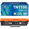 ONLYU TN1150 TN-1150 Toner Compatibile con Brother HL L1240W DCPL1640W | Compatibile con Brother DCPL1640W DCPL1660W HL-L1240W DCP-L1640W HL-L1242W DCP-L1660W HL-L1242WXL DCP-L1642W(1 Nero)