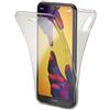 NALIA 360 Gradi Cover compatibile con Huawei P20 Lite, Totale Custodia Protezione Silicone Trasparente Sottile Full-Body Case, Protettiva Morbido Telefono Cellulare Bumper Guscio, Colore:Grigio