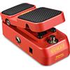 Donner Pedale Wah per chitarra Donner, pedale 2 in 1 Wah e volume, mini pedale effetto per chitarra elettrica vintage con controllo attivo del volume Wah Wah, pedale leggero per effetti vocali