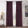 HPD Half Price Drapes Heritage - Tende in velluto felpato, lunghe 248 cm, oscuranti, per camera da letto e soggiorno, 127 x 238 cm, 1 pannello, prugna invernale