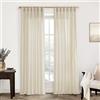 XTMYI Tende country lunghe 260 cm beige per soggiorno, tende in lino trasparente per camera da letto