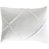 Peri Home Federa per cuscino in ciniglia, 100% cotone, tinta unita, dimensioni standard, 20 x 26 l, colore bianco